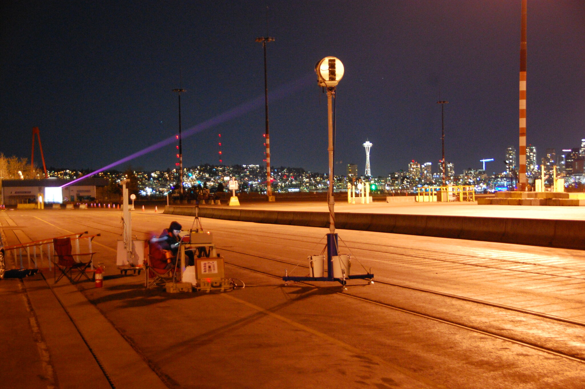 Long distance power beaming demonstrated at Port of Seattle achieving safe effective power beaming